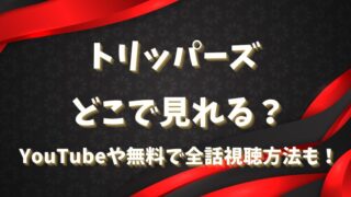 トリッパーズ どこで見れる？YouTubeや無料で全話視聴方法も！