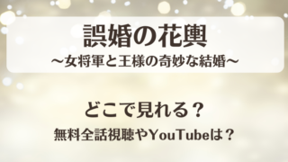 誤婚の花輿 女将軍と王様の奇妙な結婚 どこで見れる？無料全話視聴やYouTubeは？