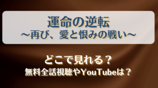 運命の逆転 再び愛と恨みの戦い どこで見れる？無料全話視聴やYouTubeは？