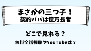 まさかの三つ子！契約パパは億万長者 どこで見れる？無料全話視聴やYouTubeは？