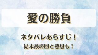 愛の勝負(中国ドラマ)ネタバレあらすじ！結末最終回と感想も！