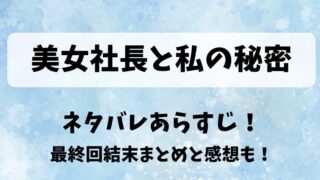 美女社長と私の秘密 ネタバレあらすじ！最終回結末まとめと感想も！