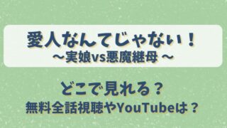 愛人なんてじゃない実娘vs悪魔継母 どこで見れる？無料全話視聴やYouTubeは？