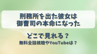 刑務所を出た彼女は御曹司の本命になった どこで見れる？無料全話視聴やYouTubeは？