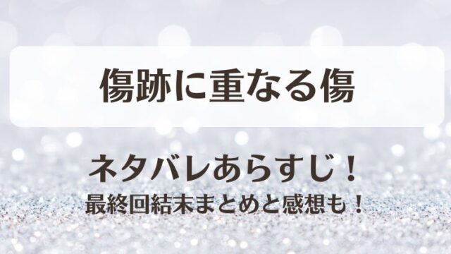 傷跡に重なる傷 ネタバレあらすじ！最終回結末まとめと感想も！