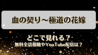 血の契り極道の花嫁 どこで見れる？無料全話視聴やYouTube配信は？