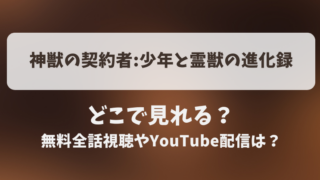 神獣の契約者少年と霊獣の進化録 どこで見れる？無料全話視聴やYouTube配信は？