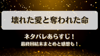 壊れた愛と奪われた命 ネタバレあらすじ！最終回結末まとめと感想も！