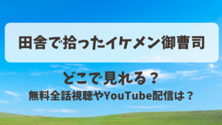 田舎で拾ったイケメン御曹司 どこで見れる？無料全話視聴やYouTube配信は？