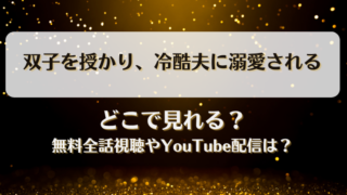 双子を授かり冷酷夫に溺愛される どこで見れる？無料全話視聴やYouTube配信は？